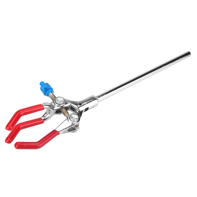 Burette Clamp,Lab Instrument Chimique Trois Fiole Chimique Pince Autoclave Stand Clamp Performance Haut de Gamme