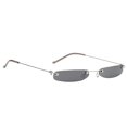 thumbnail image 1 of Small Lenglasses Designer Glasses for Unisex Driving Outdoors , Black Gray, as described, 1 of 8