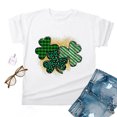 thumbnail image 4 of TopLLC St. Patrick's Day Patricks Day Chemises pour Femmes Hauts de Sarrau St Patricks Day Mode pour Dames St. Imprimé Léopard Manches Courtes Col Rond Chemise Femme Décontractée Ample, 4 of 4