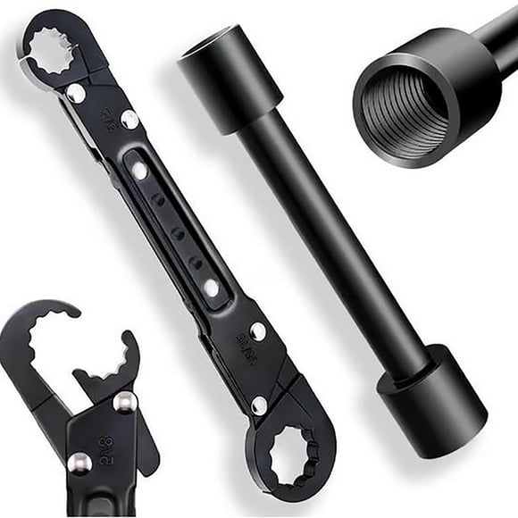 Matoen Plumbing Repair Wrench Double Head Pipe Faucet Wrench Double Head Tire Auto Repair Socket Wrench Stop Wrench