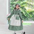 thumbnail image 2 of Tranfacy Robes d'Automne pour Filles, Robe Décontractée à Manches Longues, Robe à Pois à Manches Longues Col à Volants Robe Trapèze pour Filles 5-14 Ans, 2 of 3
