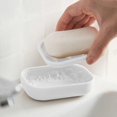 thumbnail image 2 of WRKEKC Portable Soap with Drainage Tray - Compact and Lightweight Design - Suitable for Bathroom,Travel,and Kitchen - Made from Strong Plastic - Easy to Clean and Store - Keeps Soap Dry and Organized, 2 of 6