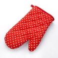 thumbnail image 1 of TIMIFIS Oven Mitts Kitchen Accessories Kitchen Cooking Microwave Oven Gloves Mitts Dot Pot Pad Heat Proof Protected, 1 of 2