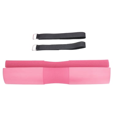 Coussin d'Haltère pour Squat, Coussin d'Haltère Répartit le Poids Uniformément Longueur 43,5 cm Mousse de Caoutchouc pour la Maison Rose