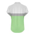 thumbnail image 3 of fatyb Womens Printed V Neck Tops Short Sleeve Button V Neck Tshirts Lightweight Summer Beach Blouses, 3 of 5