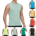 thumbnail image 1 of BADHUB Débardeur Athlétique à Séchage Rapide pour Hommes Compression Course Haute Élasticité Sans Manches T-Shirt Performance Entraînement Coupé Rouge m, 1 of 8