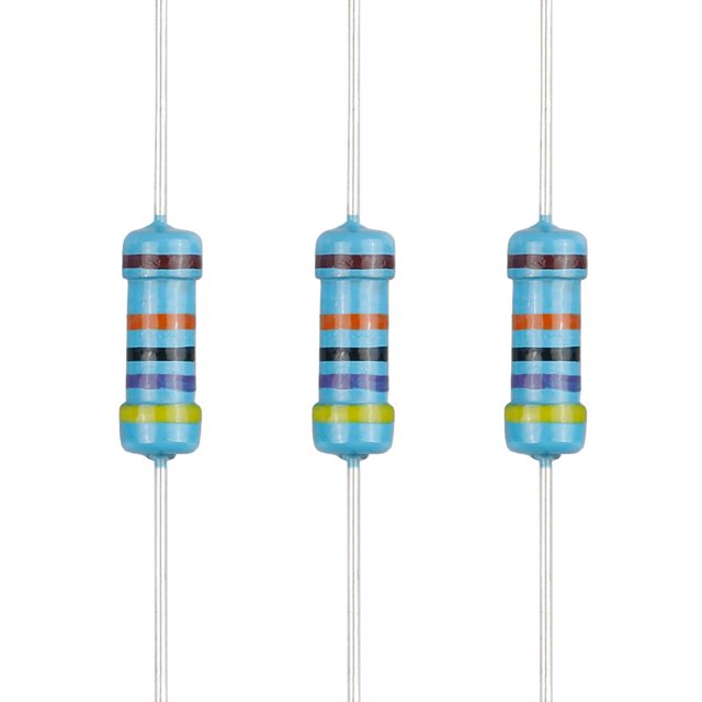 EDGELEC 100 Pcs Résistance 470K ohm 1/2w (0.5Watt) Résistance Fixe en Film Métallique Valeurs Multiples en Option