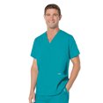 thumbnail image 1 of Landau Essentials Haut de Blouse Médicale 5 Poches pour Hommes : Coupe Classique Décontractée, Col en V Durable Médical 7489, 1 of 1