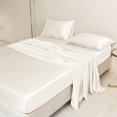 thumbnail image 3 of Pure Mulberry Silk 22 Momme Seamless Fitted Sheet, 3 of 9