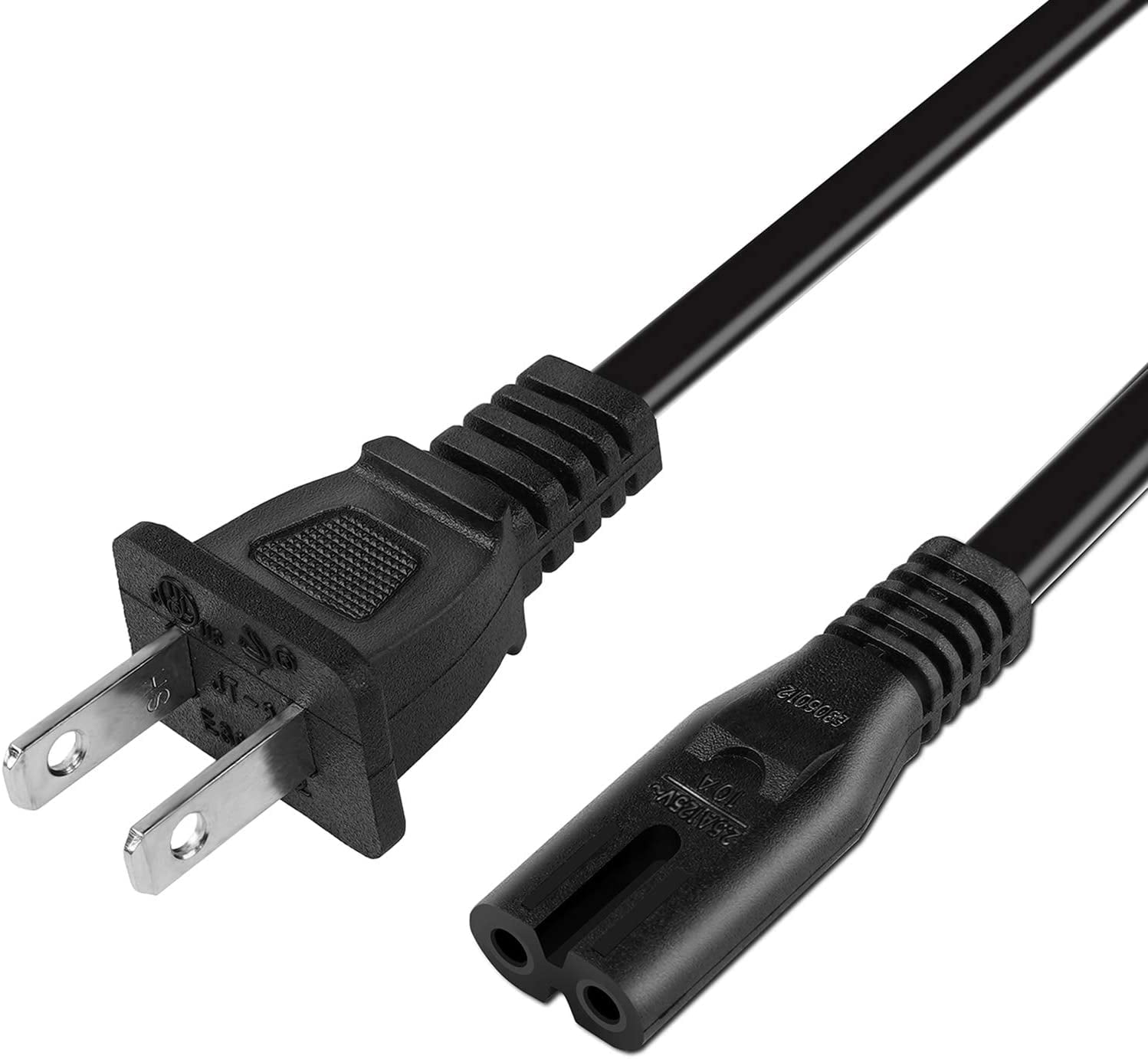 MS TECH - Figure 8 Power Cord (2 Prong) Wire Core - Non Polarized