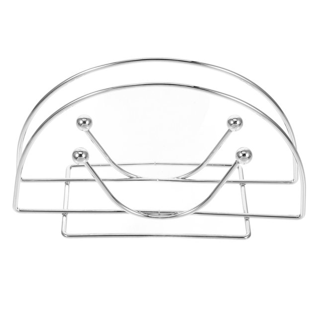 Iron Napkin Holder For Kitchen Countertops Decorative Half-Round Paper Tissue Dispenser Rustic Napkin Organizer Metal Napkin Stand
