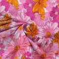thumbnail image 4 of LOVZFMLL Girls' Summer Flower Print Short Sleeve Ruffled Pockets Round-Neck Printed Dress For Kids, 4 of 7