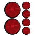 thumbnail image 1 of 6 Pcs Réflecteur de Vélo Réflecteur de Lampe de Vélo Réflecteur en Plastique Fournitures de Vélo Réflecteur Rond Pièce Réfléchissante de Vélo, 1 of 9