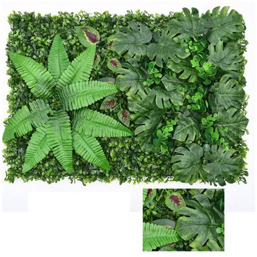 EGNMCR Room Decor Home Decor Green Plant Wall Simulation Plant Wall Decoration Living Room Interior Background Flower Wall Green Wall Hanging Plastic Fake LawnDoor Fence Fence Protection A Hedges