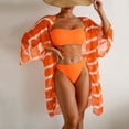 thumbnail image 2 of Birdeem Womens Sexy High Breast Contrast Solid Bikini Set Swimsuit Sets, 2 of 8