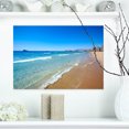 thumbnail image 1 of Benidorm Poniente Beach Waves - Seascape Canvas Art Print, 1 of 1