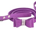 thumbnail image 3 of Fashion Bling Crystal Cat Collar Adjustable Puppy Bow Rhinestone small dog collar Tie Rhinestone Soft Collars Rope Pet for Small Medium Dog, 3 of 4
