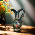 thumbnail image 3 of Turkish Ceramic Snapdragon Vase - Handmade 25 cm Traditional Style Decorative Pitcher - Multicolor Glazed Home Accent or Unique Gift Idea, 3 of 5