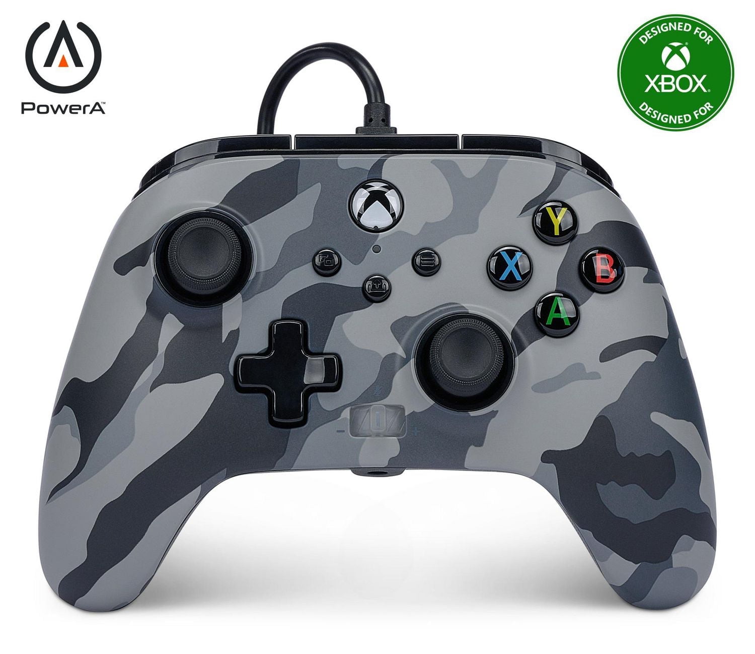 Manette câblée améliorée de PowerA pour Xbox Series X|S - Camouflage arctique