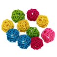 thumbnail image 3 of 10Pcs Pet Rattan Balls Toy Small Animals Parrot Birds Hamster Toy Foot 4cm, 3 of 8