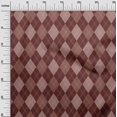 thumbnail image 3 of oneOone Cotton Flex Brown Fabric Check Craft Projects Decor Fabric Printed By The Yard 40 Inch Wide, 3 of 4