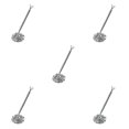thumbnail image 1 of ZLight Ballpoint Pens Metal Wedding Ball Pen Guest Smooth Writing Tool Bank Counter Business Office Accessory Big Jewel/Silver 5Set, 1 of 6