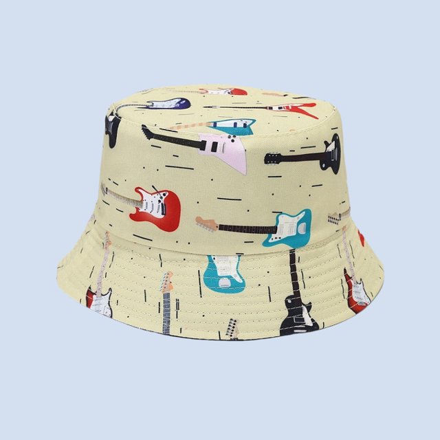 LinYooLi Cross Border New European And American Cow Pattern Printed Fisherman Hat For Men's Summer Outdoor Sunshade Hat For Women's Double Faced Wearable Basin Hat