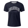 thumbnail image 3 of BOBOGOJP T-Shirts Graphiques pour Hommes à Rayures, Manches Courtes, Col Ras du Cou (Marine,G), 3 of 4