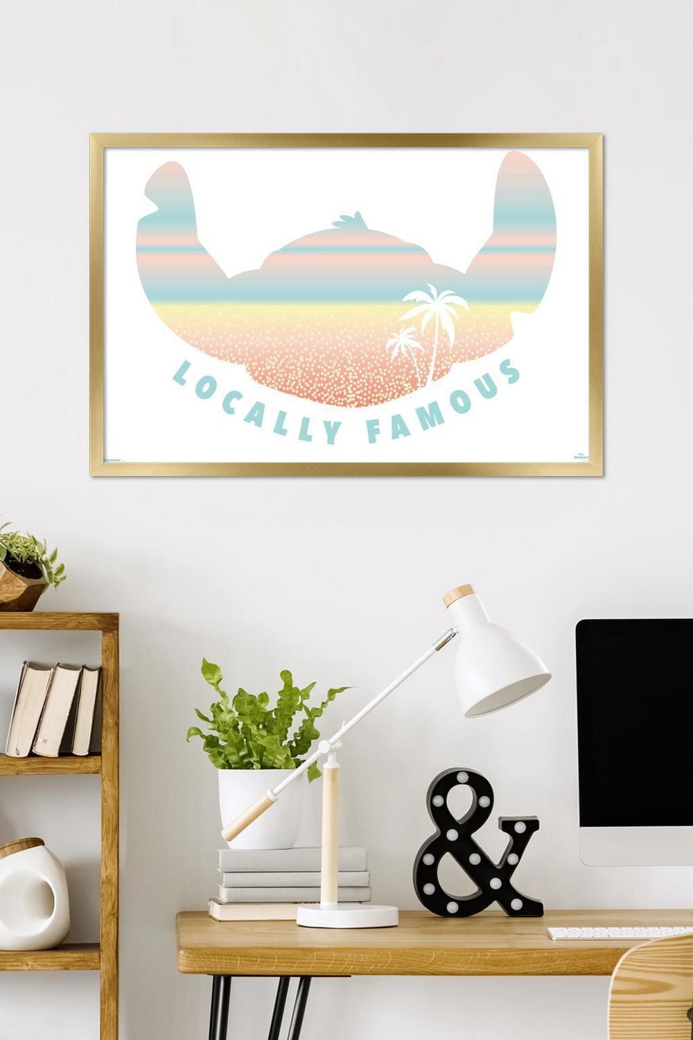 Disney Lilo and Stitch: Beach Vibes - Locally Famous Wall Poster