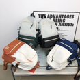 thumbnail image 2 of Nylon Waterproof Women Backpack Contrast Color Travel Backpack Trend Design Storage Backpacks Large Capacity Boobags Sac à dos scolaire, 2 of 7