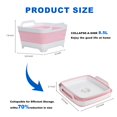 thumbnail image 3 of Collapsible Kitchen Sink, 2.4 Gallon Foldable Dish Basin with Drain Plug, Space-Saving Wash Tub for Camping, RV, Apartments, Laundry & Washing Dishes/Fruits, 3 of 7