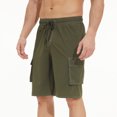 thumbnail image 1 of ohmzyzo Mens Swim Trunks Quick Dry Stretch Swim Shorts Mesh Lining Bathing Suits Swimwear Beach Shorts with Pockets, 1 of 6