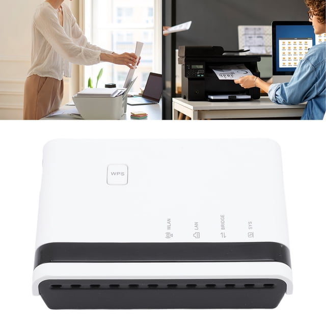Print Server, 3 Modes Printer Server for Stores US Plug,EU Plug
