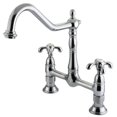 thumbnail image 1 of Kingston Brass Français Pays Double Poignée 8" Robinet de Cuisine Sans Pulvérisateur, 1 of 4