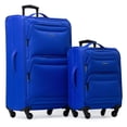 thumbnail image 1 of Jetstream® 2-Piece Softside Luggage Set – 28" Large Spinner Checked Suitcase and 20" Carry-On Spinner Luggage, 1 of 10