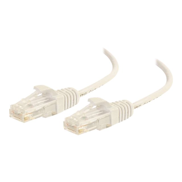 C2G 10ft Cat6 Ethernet Cable - Slim - Snagless Unshielded (UTP) - White - Patch cable - RJ-45 (M) to RJ-45 (M) - 10 ft - UTP - CAT 6 - molded, snagless - white