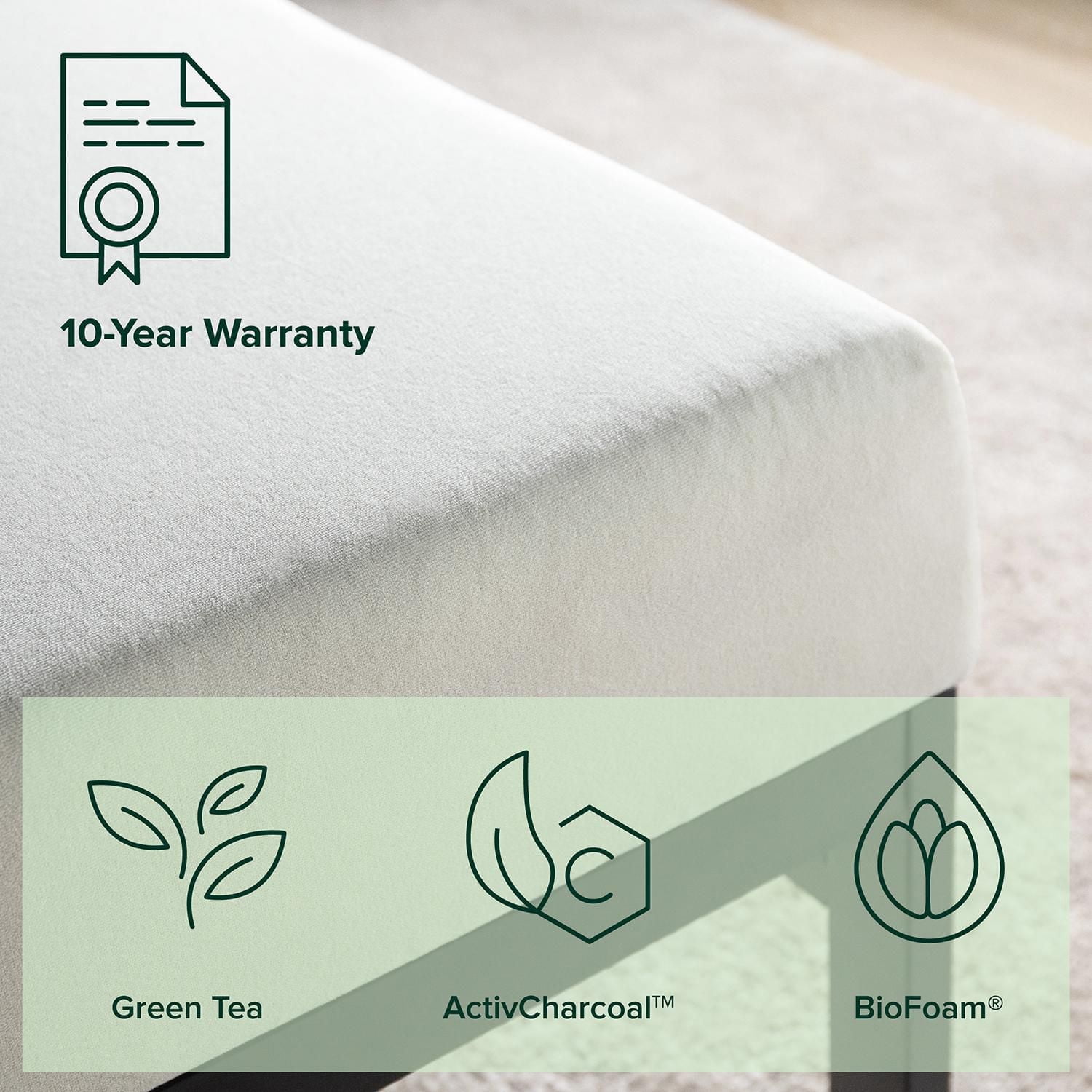 Matelas en mousse mémoire de forme Zinus Spa Sensations 6 po