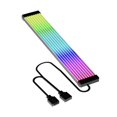 thumbnail image 2 of Miulika ARGB Motherboard Extension Cable LED Light Strip Bar for PC Computer Chassis Black 8 Strips, 2 of 7