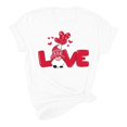 thumbnail image 4 of Pisexur T-shirt de la Saint-Valentin Haut T-shirt de la Saint-Valentin pour Femme Amour Imprimé T-shirt à Manches Courtes Haut à Manches Courtes Col Rond Haut/chemise, 4 of 5