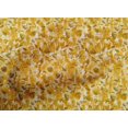 thumbnail image 4 of oneOone Cotton Cambric Yellow Fabric Florals Craft Projects Decor Fabric Printed By The Yard 56 Inch Wide-3YO, 4 of 4