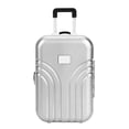 thumbnail image 2 of Luggage Baby Suitcase Toy Cute Plastic Rolling Suitcase Mini Luggage Box Silver, 2 of 7