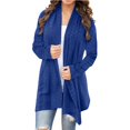 thumbnail image 1 of Knee Length Cardigan Split Front Sweater Cardigan Tops for Women Womens Long Sweaters Open Front Shawl Neck Cardigan Women Womens Sweaters Fall Cardigan Come Mono Cardigan Knit Long Sweater Fall, 1 of 4