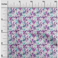 thumbnail image 2 of oneOone Polyester Spandex Purple Fabric Abstract Floral Craft Projects Decor Fabric Printed By The Yard 56 Inch Wide, 2 of 4