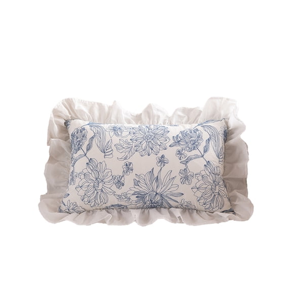 Ruffled Throw Pillow Covers 45X45cm Natural Fiber Velvet Cushion Case for Living Room Sofa Bed Embellishment Out Insert