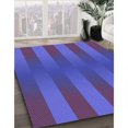 thumbnail image 3 of Ahgly Tapis d'Intérieur Lavable en Machine Carré Transitionnel Violet Améthyste Violet, 6 Pieds Carré, 3 of 7