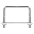 thumbnail image 1 of Unique Bargains Square U-Bolts 2 Sets 82mm Inner Width 70mm Length M8 304 Stainless Steel U Clamp Bolt, 1 of 5