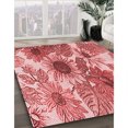 thumbnail image 3 of Ahgly Tapis Rectangulaire Lavable en Machine Intérieur Transitionnel Rose Pastel, 7 Pieds x 10 Pieds, 3 of 7