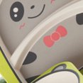 thumbnail image 4 of Xingzhi Kids Tableware Set 5Pcs Baby Bamboo Fiber Cartoon Bowl Animal Dinnerware Set Toddler Cup Spoon Fork, 4 of 9