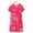 M-Hot Pink, variant on 2025 Summer Cotton Silk Short Bump in The Night Nightgown Sleeved Sleep Dress for Night Shirt Womens Middle Aged Women New Loose Fitting Home Wear Elderly Sleepwear Plus Size