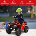 thumbnail image 3 of Gymax VTT pour Enfants à Batterie 6 V, 4 Roues, avec MP3 et Phare DEL, Rouge, 3 of 10